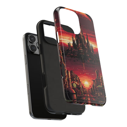 PixelVista Futuristic City Tough Phone Case