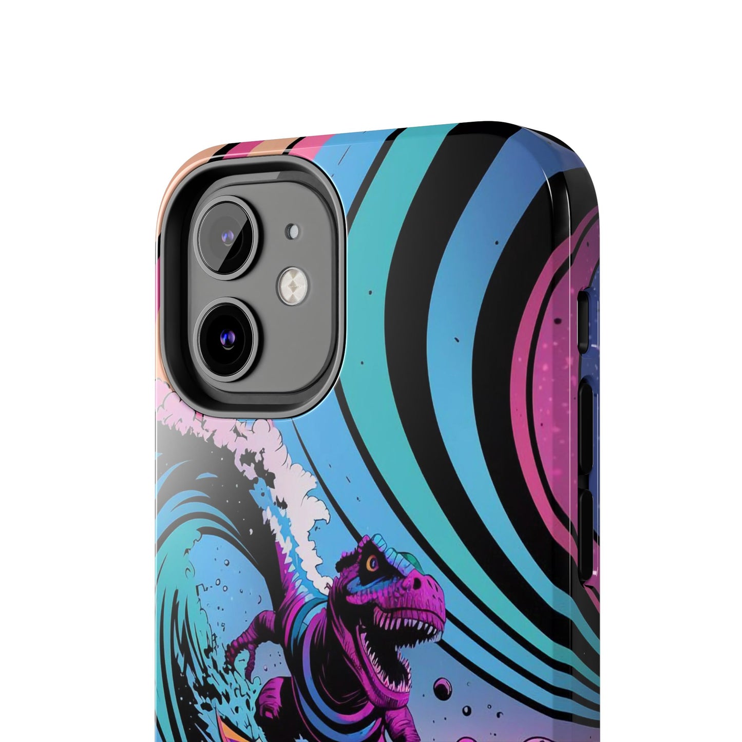 Cosmic T-Rex Surfer Adventure Tough Phone Case