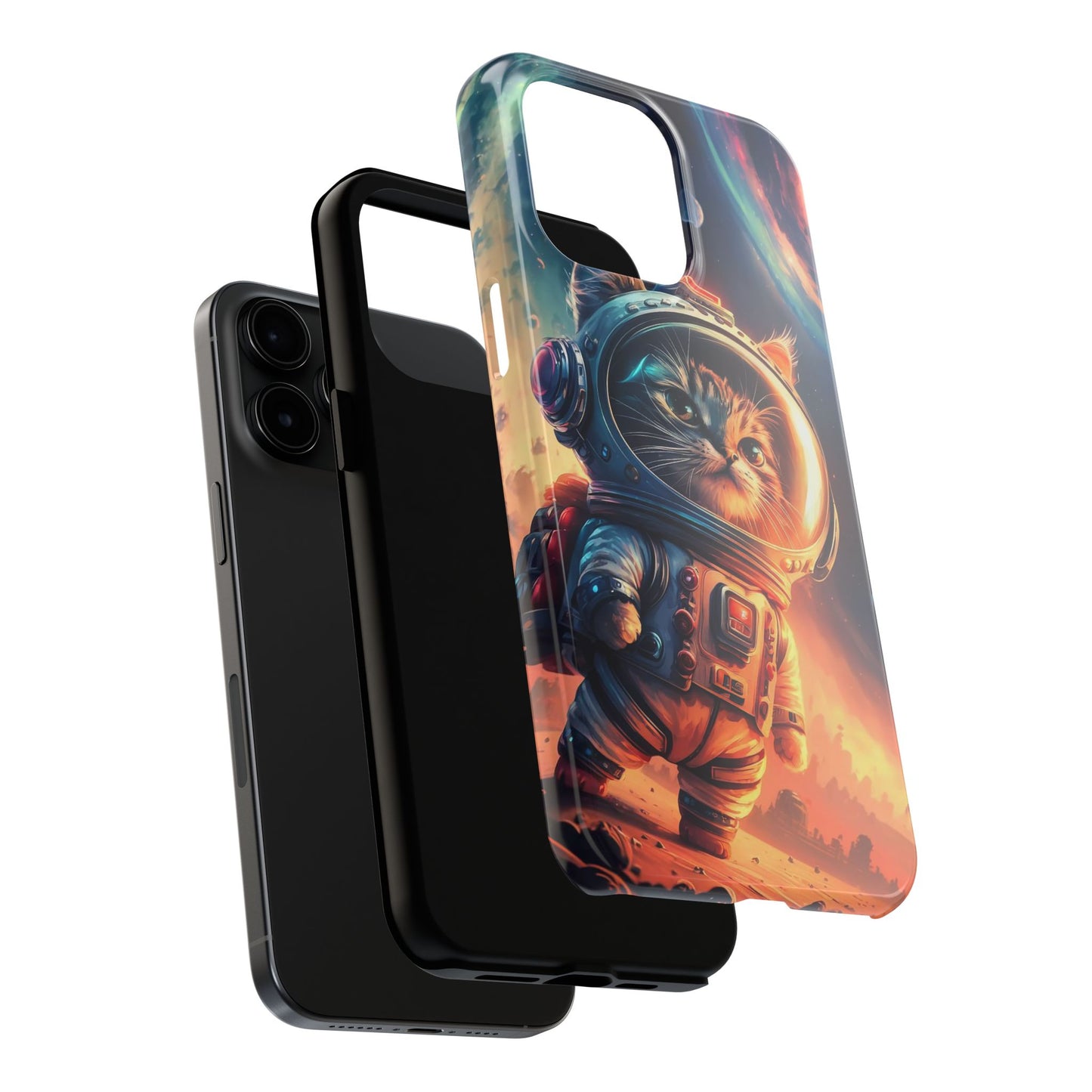 Cosmic Kitty Space Explorer Tough Phone Case