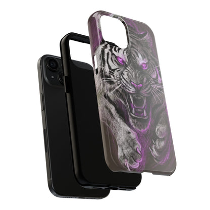 Enigmatic Hunter Tiger Sketch Tough Phone Case