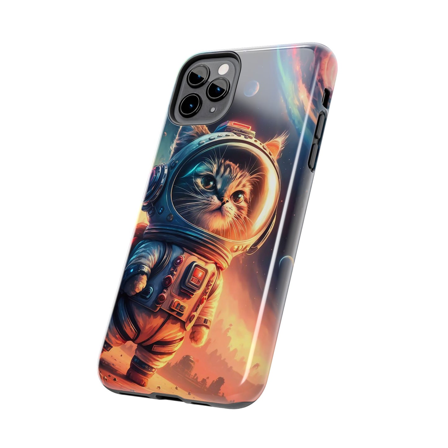 Cosmic Kitty Space Explorer Tough Phone Case