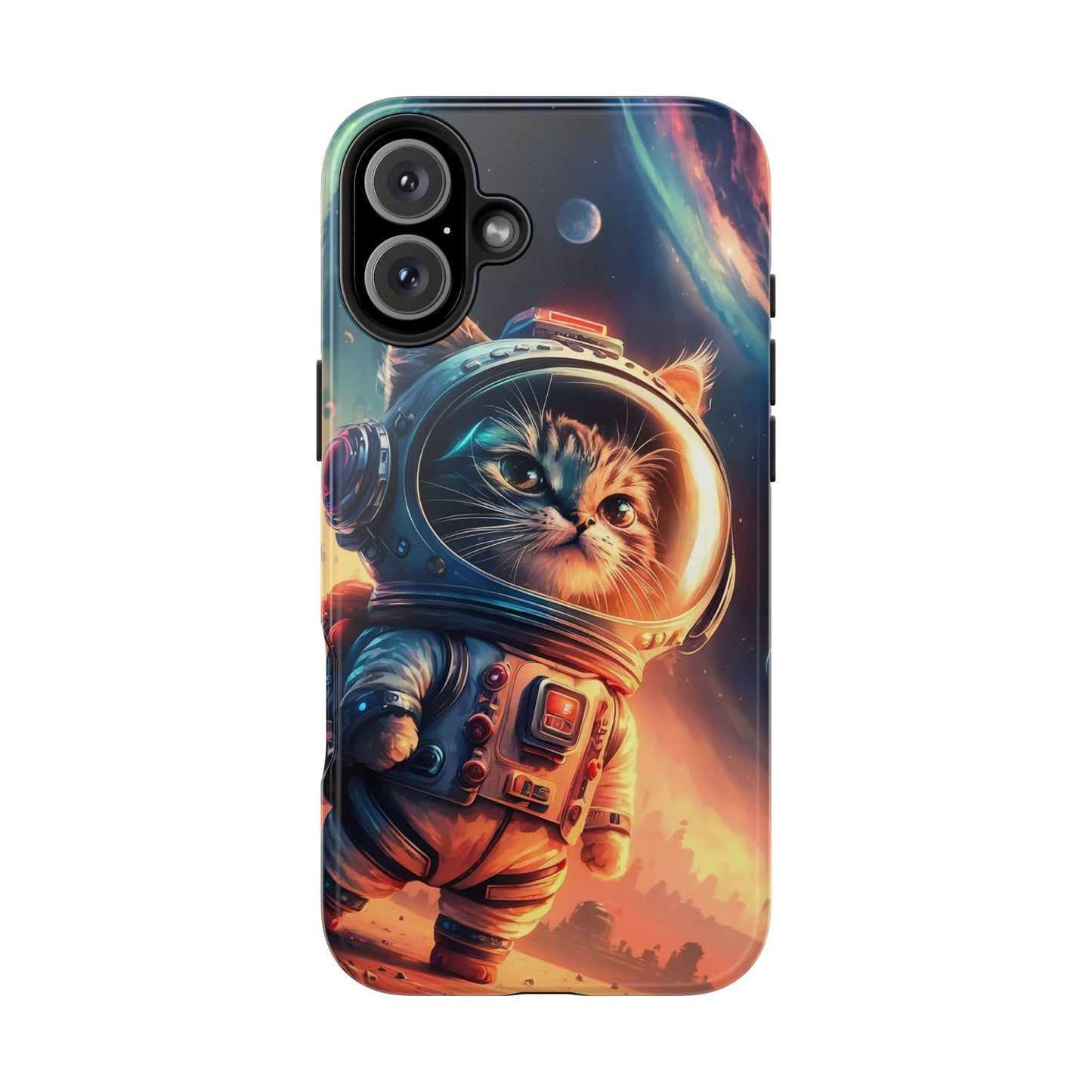 Cosmic Kitty Space Explorer Tough Phone Case