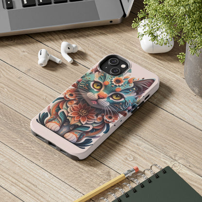 Floral Feline Armor Case