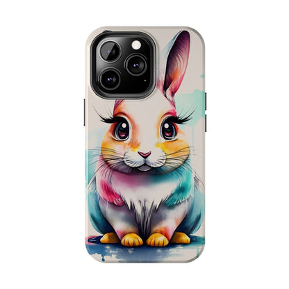 Minimalist Bunny Abstract Art Tough Phone Case