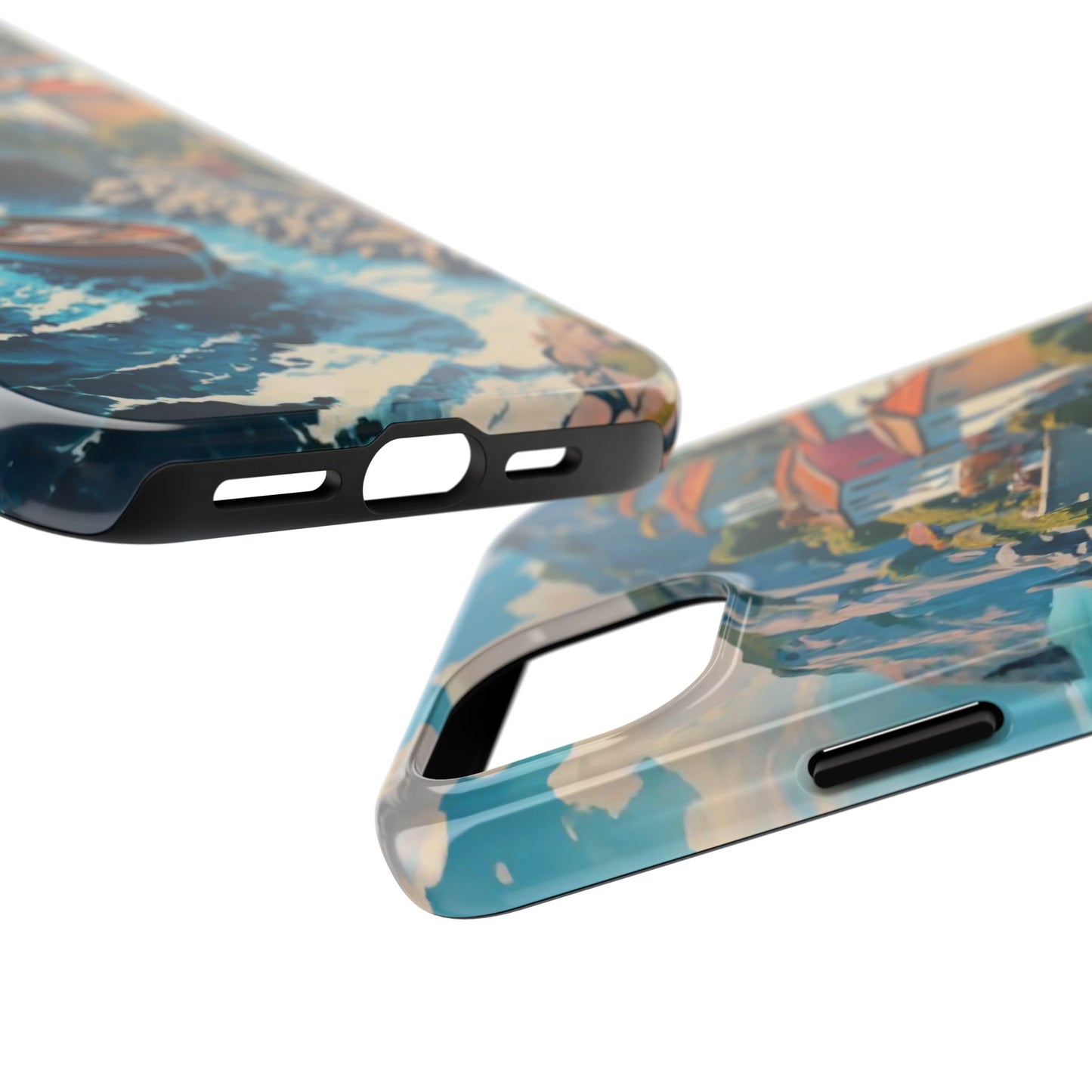 Coastal Dreamscape Boat Tough Phone Case