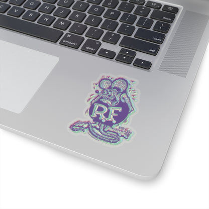 Quirky Quirk Rat Fink Sticker: Offset Color Fusion