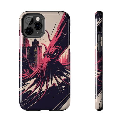 Kraken Rampage Cityscape Tough Phone Case