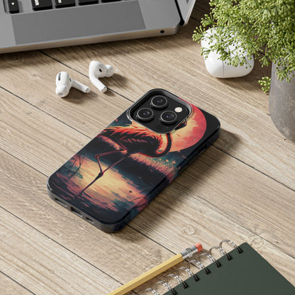 Sunset Flamingo Defender Case