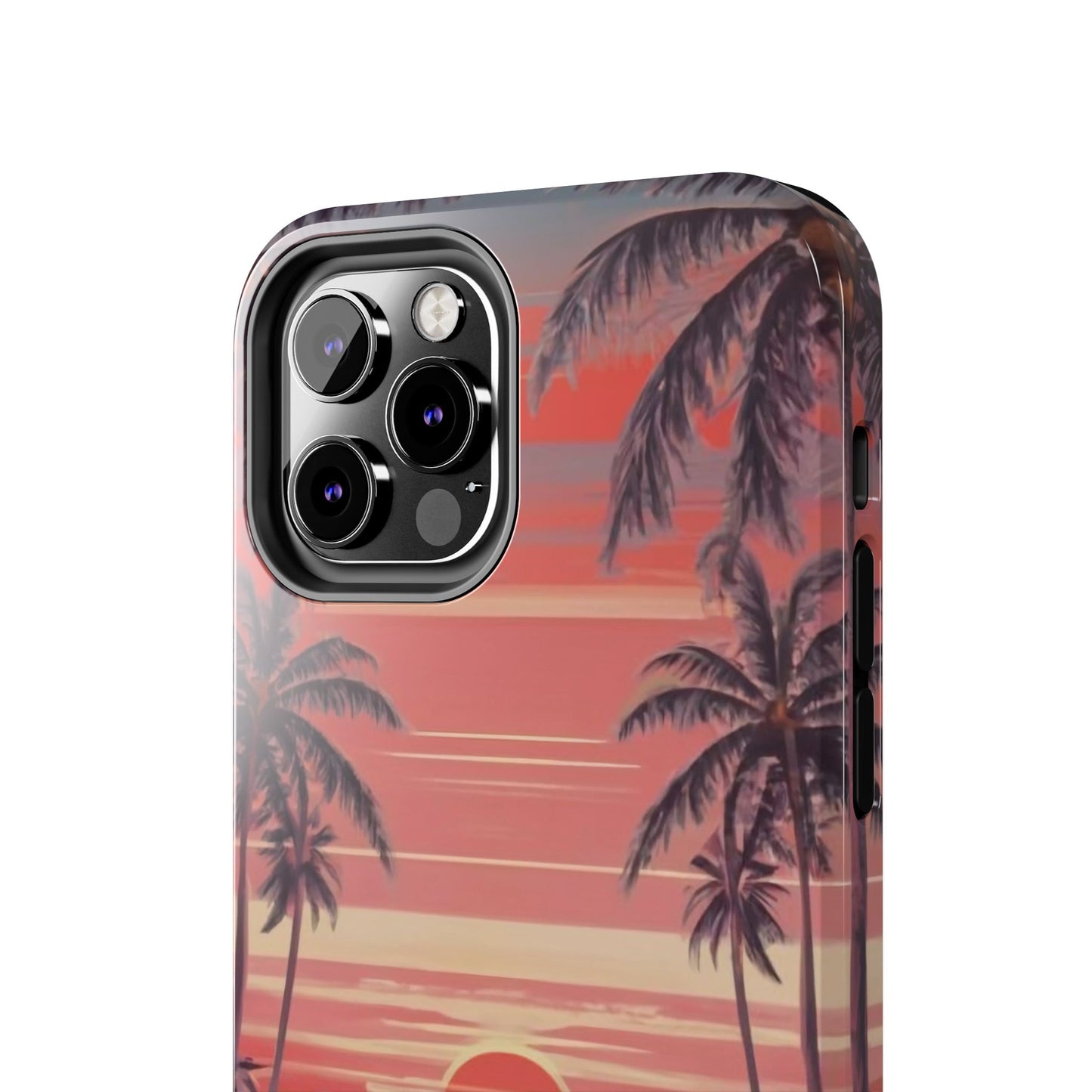 Sunset Serenity Palm Shore Tough Phone Case