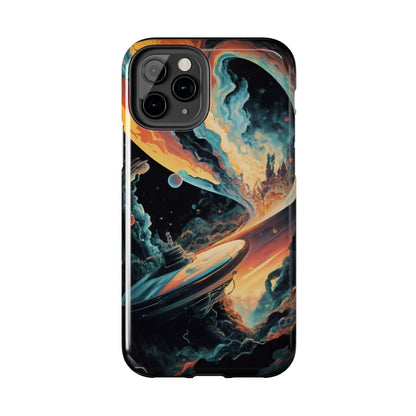 Retro Futuristic Space Odyssey Tough Phone Case