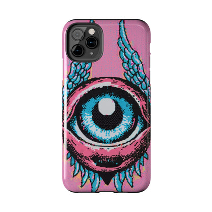 Halftone Horizon Eyeball iPhone Case