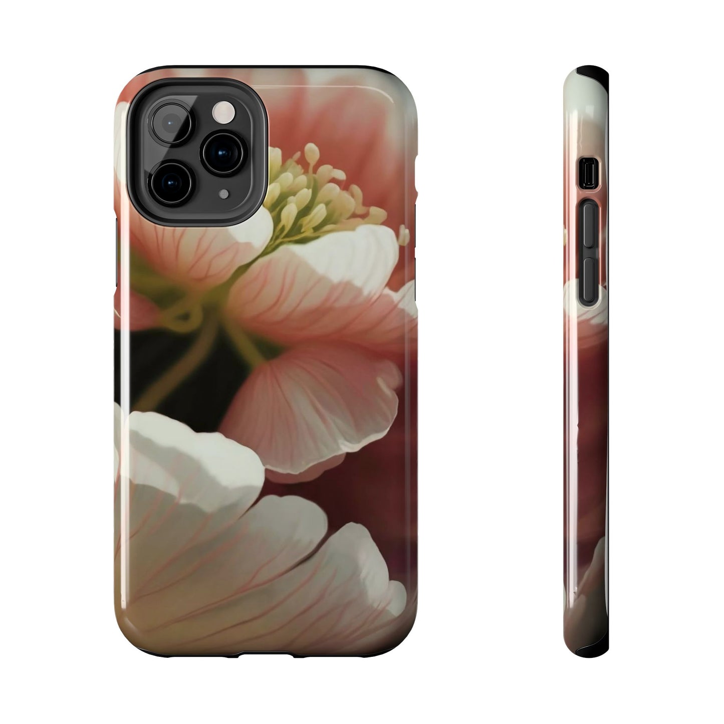 Pink Petal Watercolor Bloom Tough Phone Case