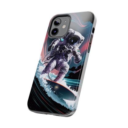 Cosmic Crest Astronaut Wave Rider Tough Phone Case