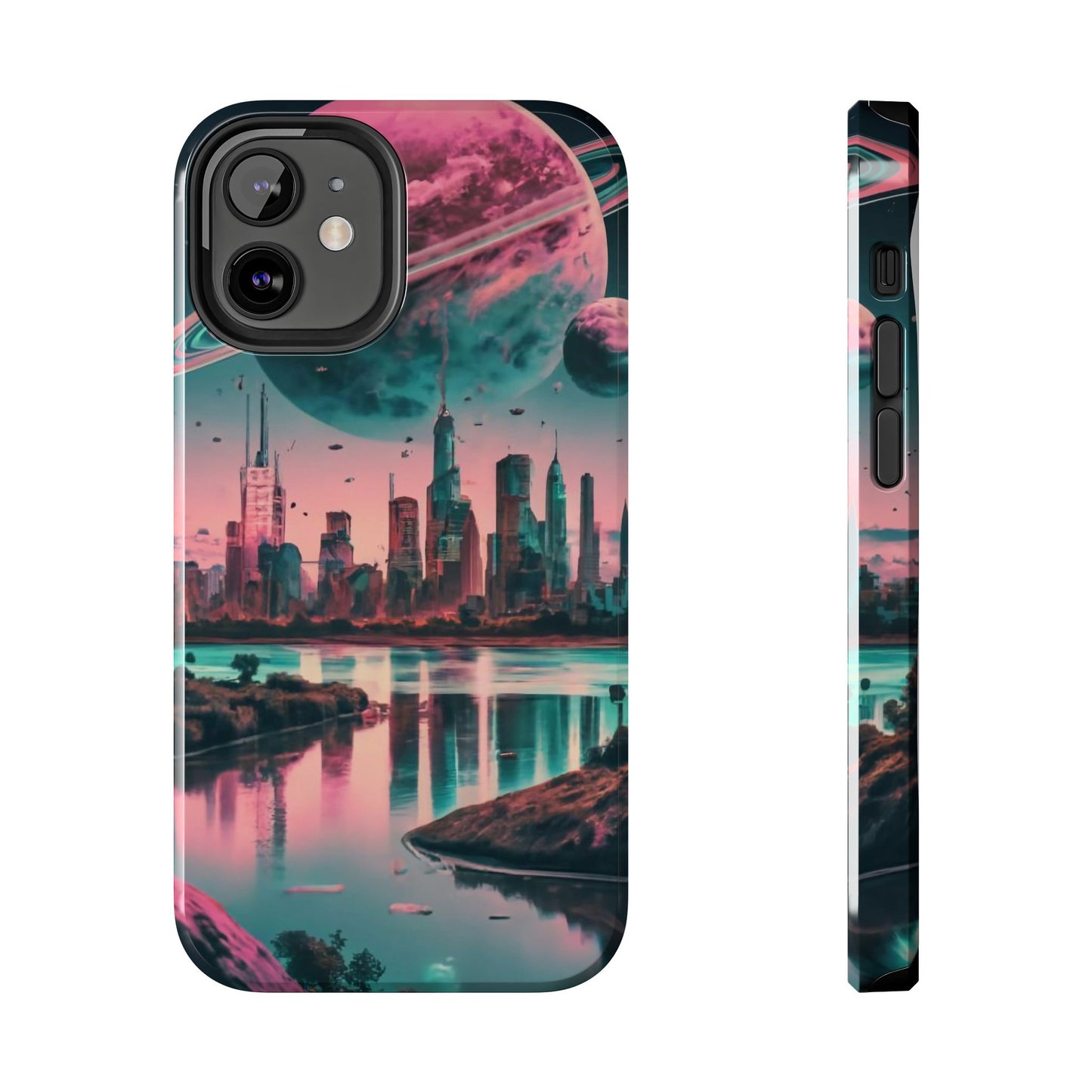 Celestial Cityscape Aerial View Tough Phone Case