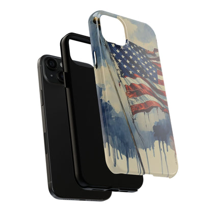 Tattered Glory American Flag Tough Phone Case