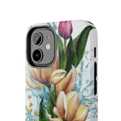 Blossom Splash Watercolor Floral Tough Phone Case