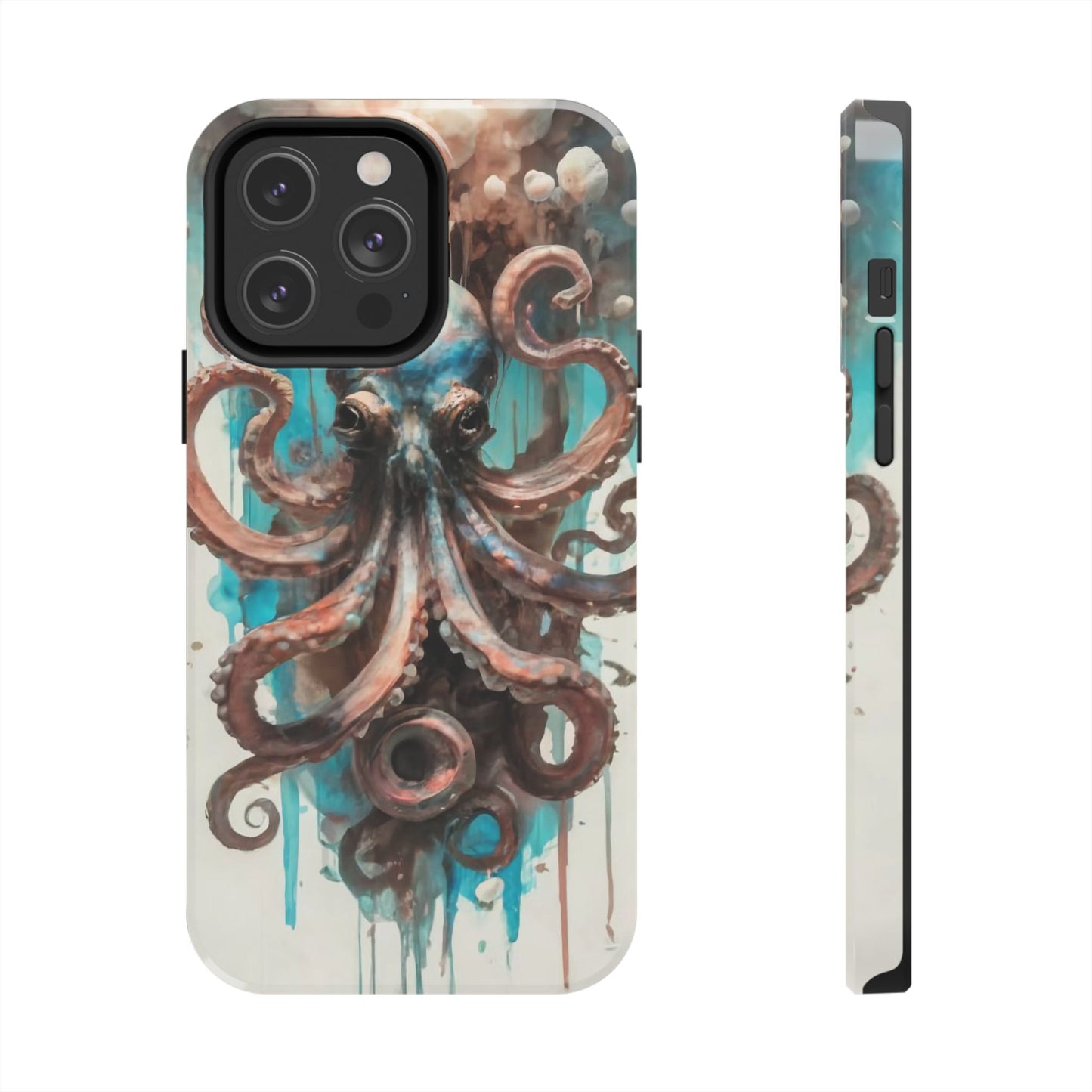 Serene Octopus Watercolor Tough Phone Case