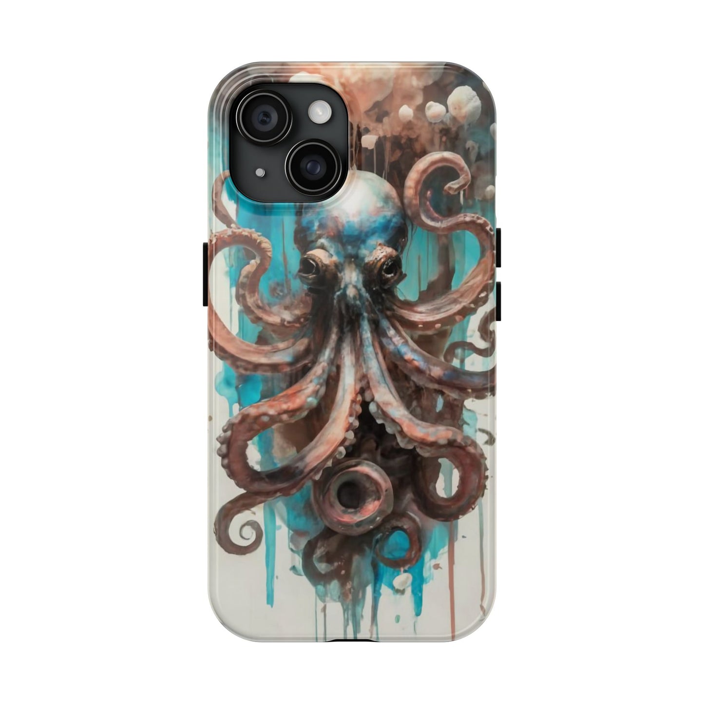 Serene Octopus Watercolor Tough Phone Case