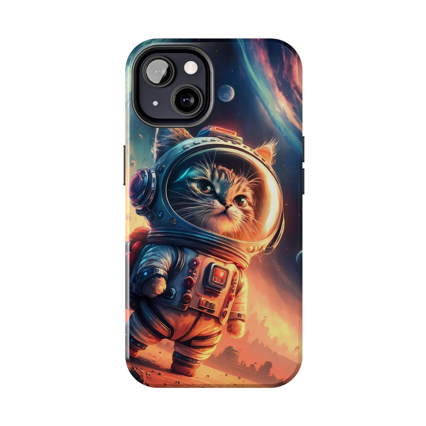 Cosmic Kitty Space Explorer Tough Phone Case