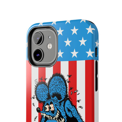 Red, White and Fink - Tough Phone Case