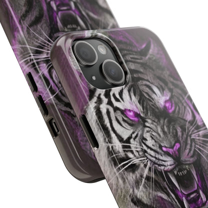 Enigmatic Hunter Tiger Sketch Tough Phone Case