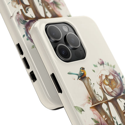 Lovebird and Bloom Watercolor Tough Phone Case