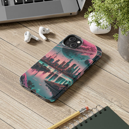 Celestial Cityscape Aerial View Tough Phone Case