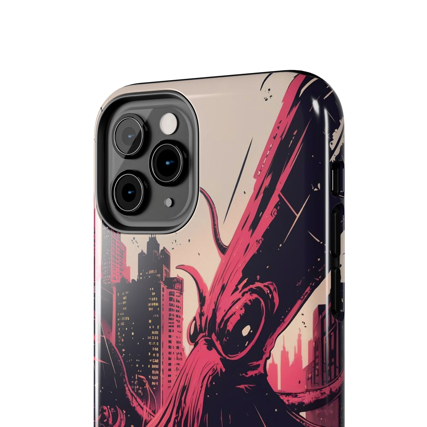 Kraken Rampage Cityscape Tough Phone Case