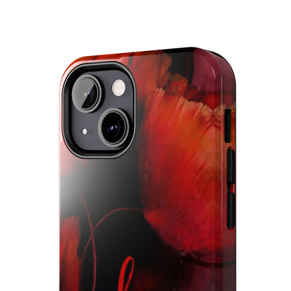 Crimson Love Blossoms Tough Phone Case