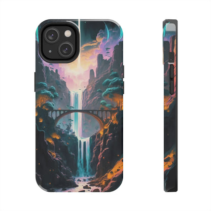 Midnight Cascade Blue Moon Tough Phone Case