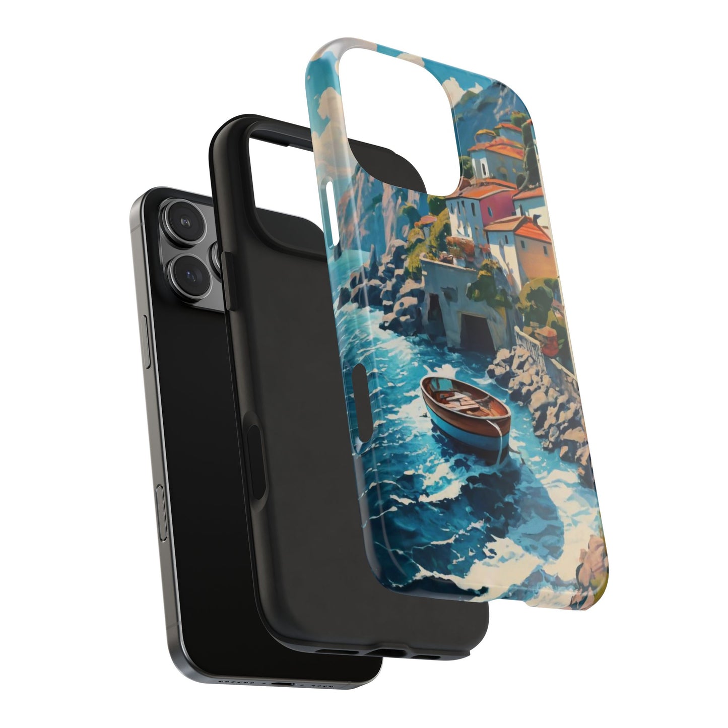 Coastal Dreamscape Boat Tough Phone Case