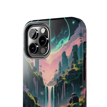 Moonfall Cascades Night View Tough Phone Case