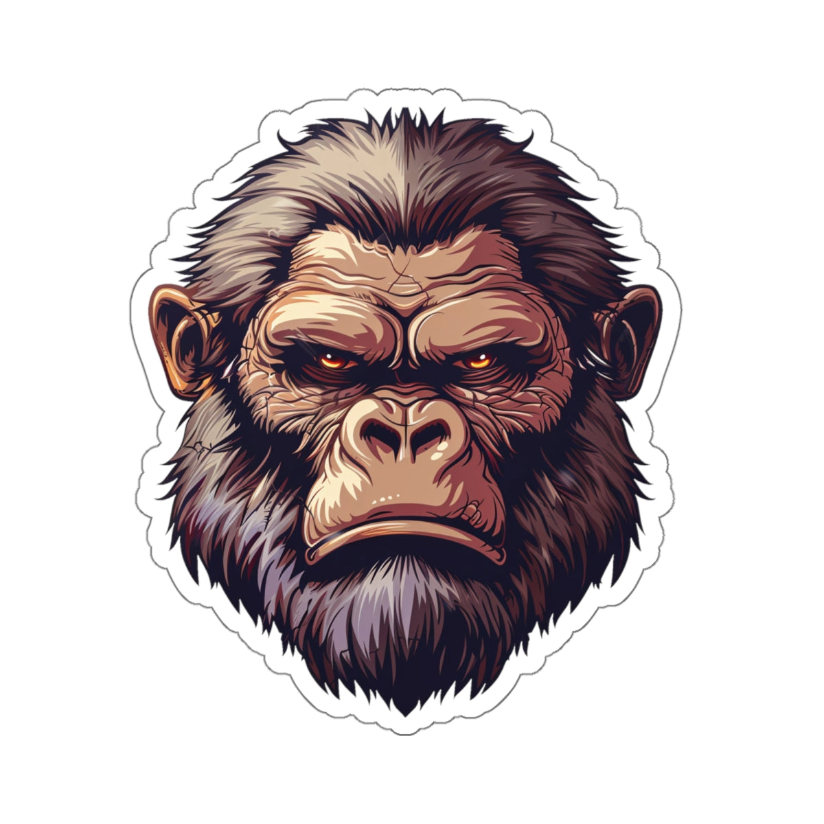 Tan Mystic Yeti Vinyl Sticker