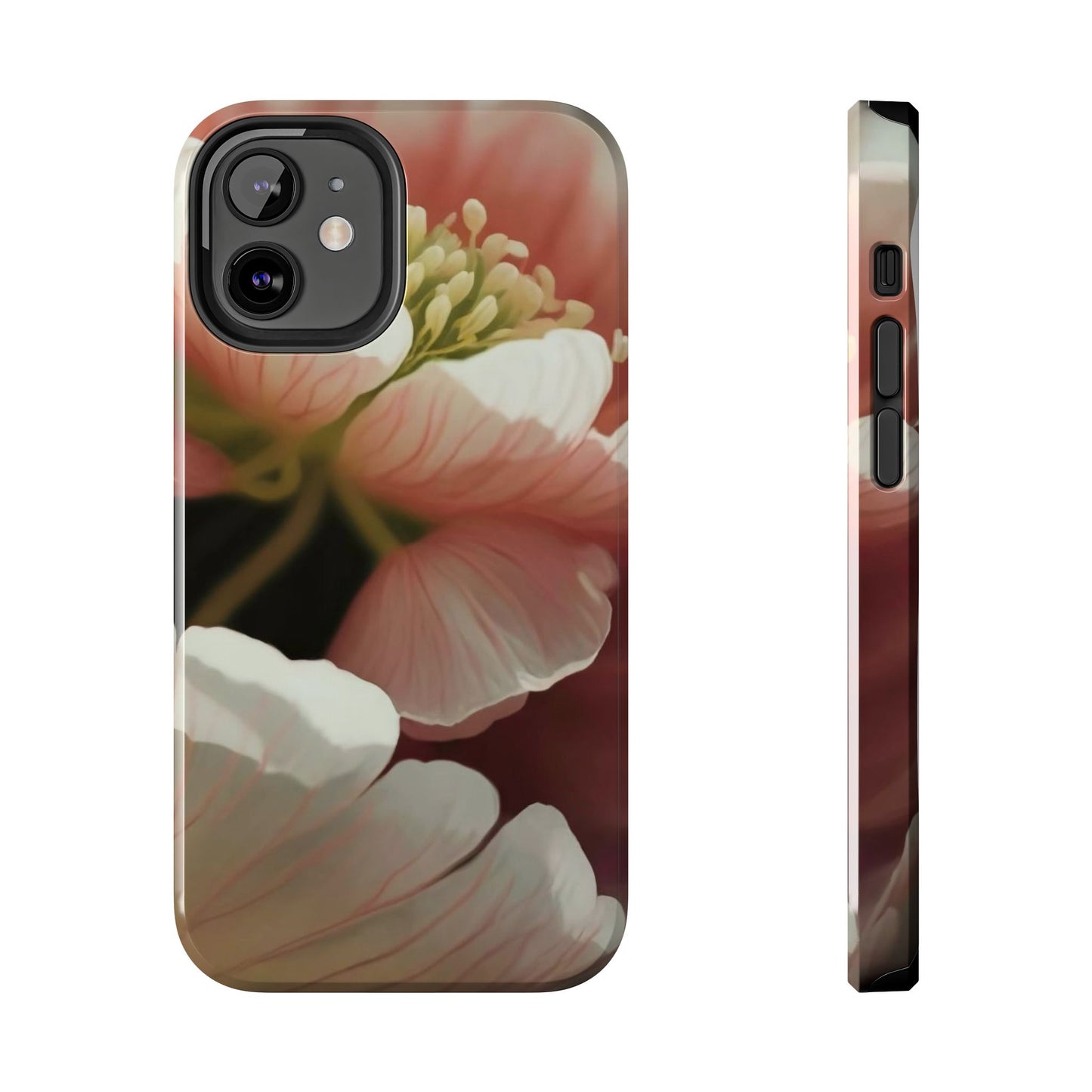 Pink Petal Watercolor Bloom Tough Phone Case