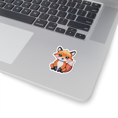 Charming Fox Watercolor Cartoon Sticker