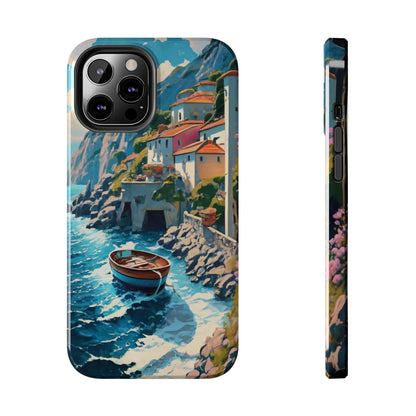 Coastal Dreamscape Boat Tough Phone Case