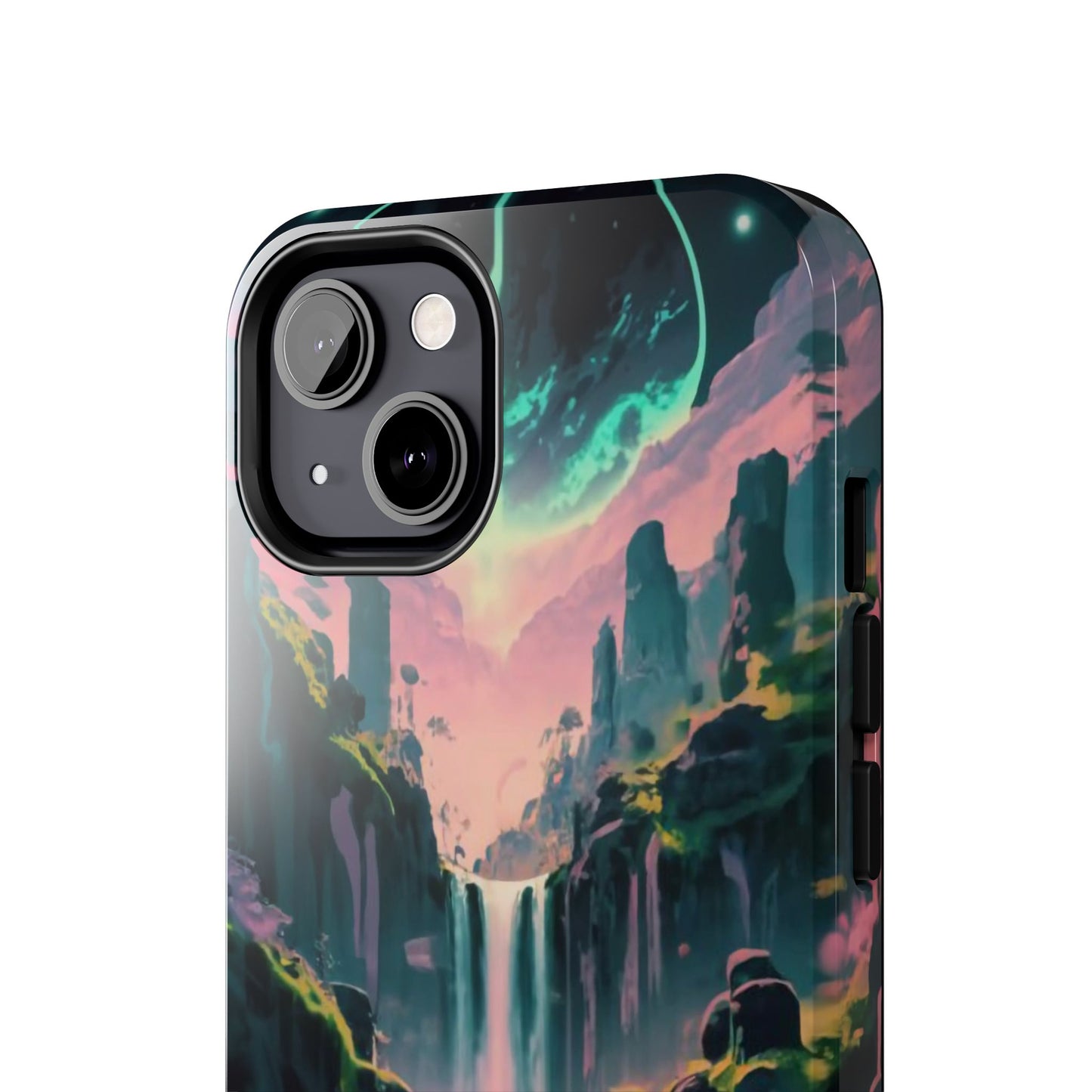 Moonfall Cascades Night View Tough Phone Case