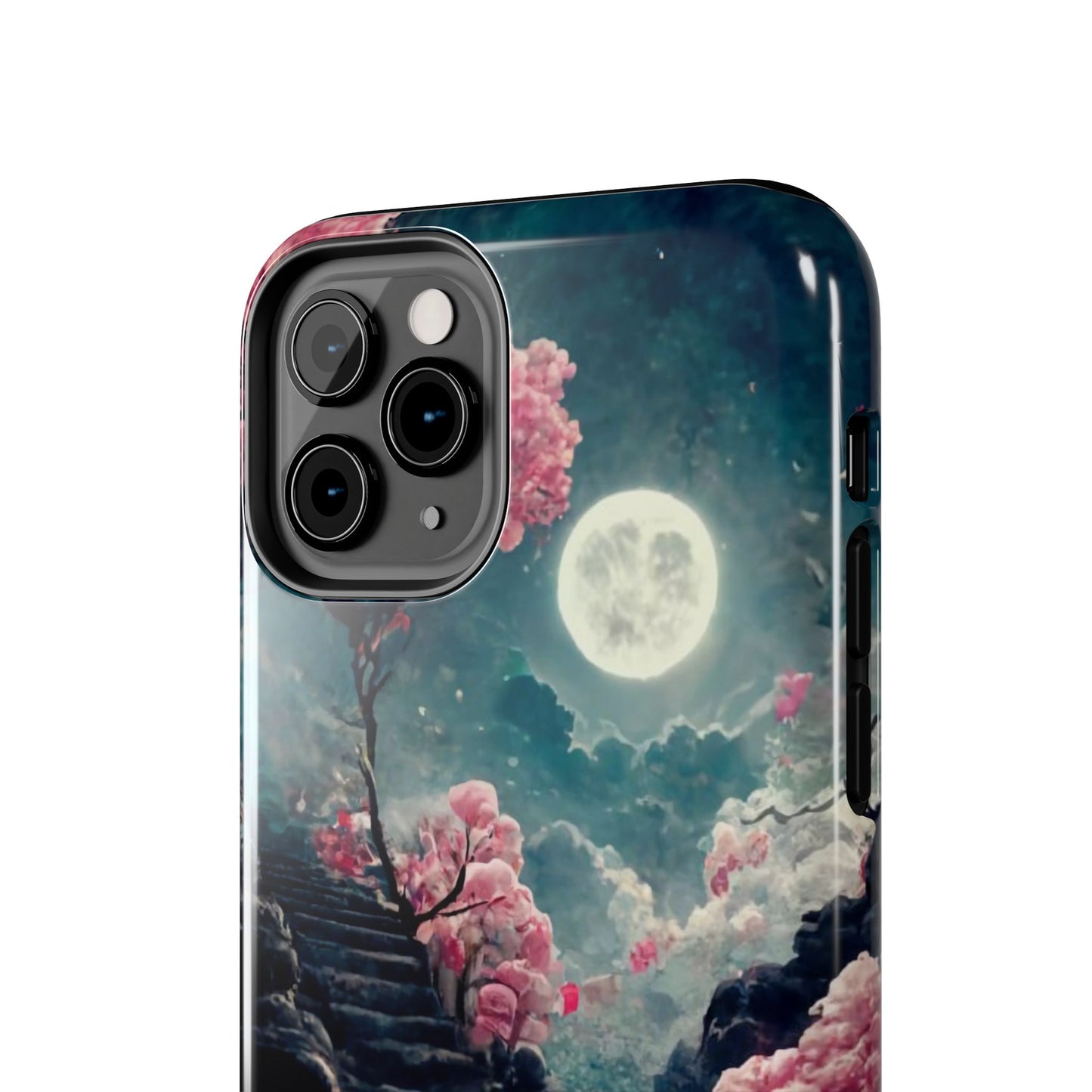 Mountain Path Cherry Blossoms Tough Phone Case