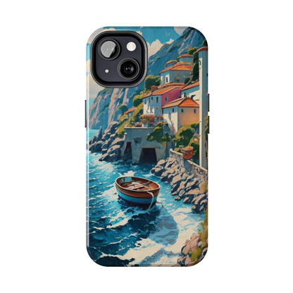 Coastal Dreamscape Boat Tough Phone Case