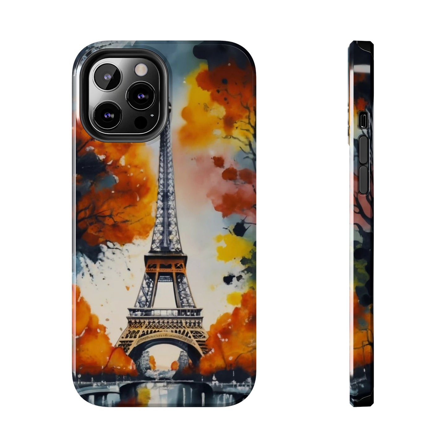 Watercolor Eiffel Twilight Defender Case