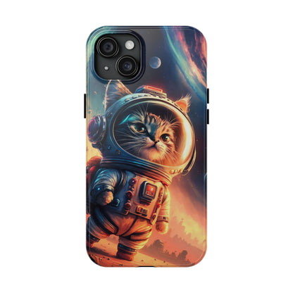 Cosmic Kitty Space Explorer Tough Phone Case