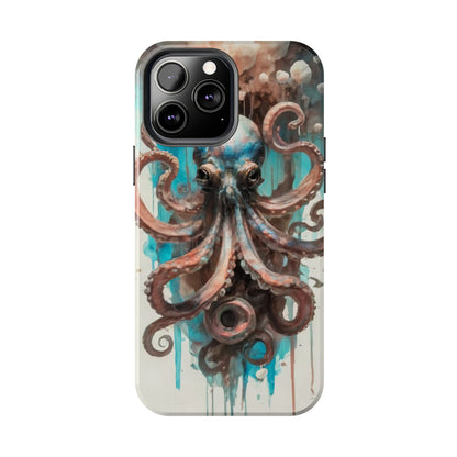 Serene Octopus Watercolor Tough Phone Case