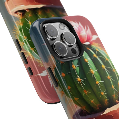 DesertBloom Terracotta Cactus Tough Phone Case