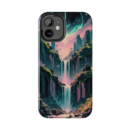 Moonfall Cascades Night View Tough Phone Case