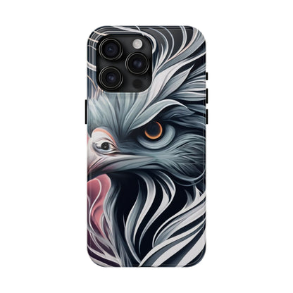 AviarySwirls Monochrome Bird Tough Phone Case