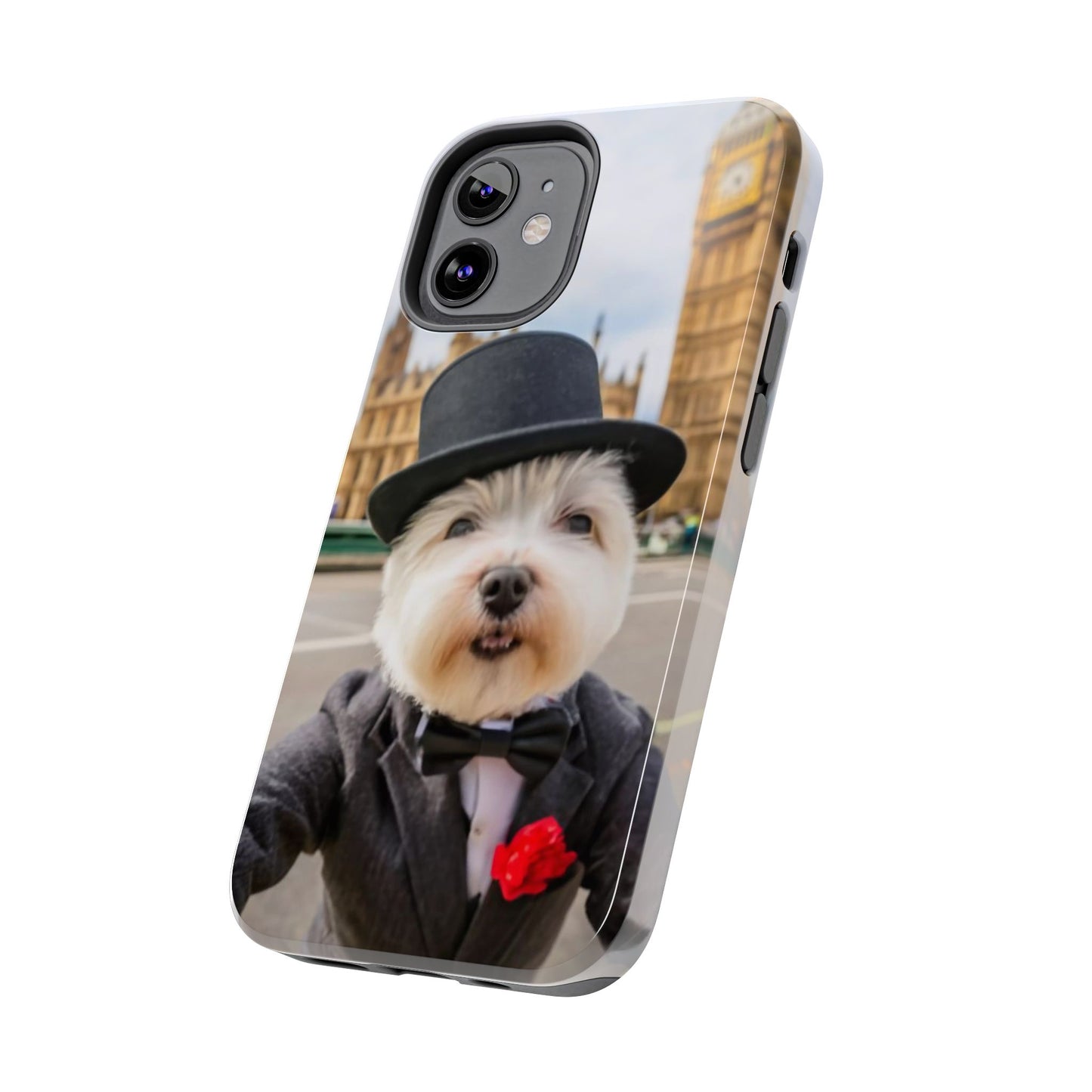 Dapper Maltese Selfie at Big Ben Tough Phone Case