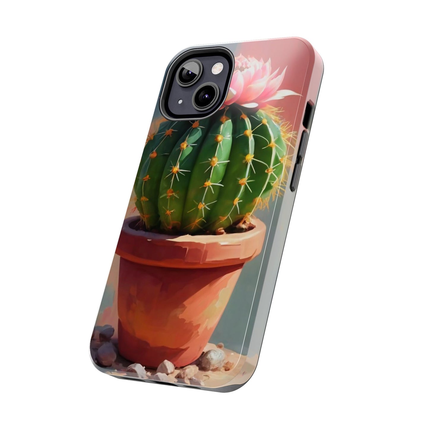 DesertBloom Terracotta Cactus Tough Phone Case