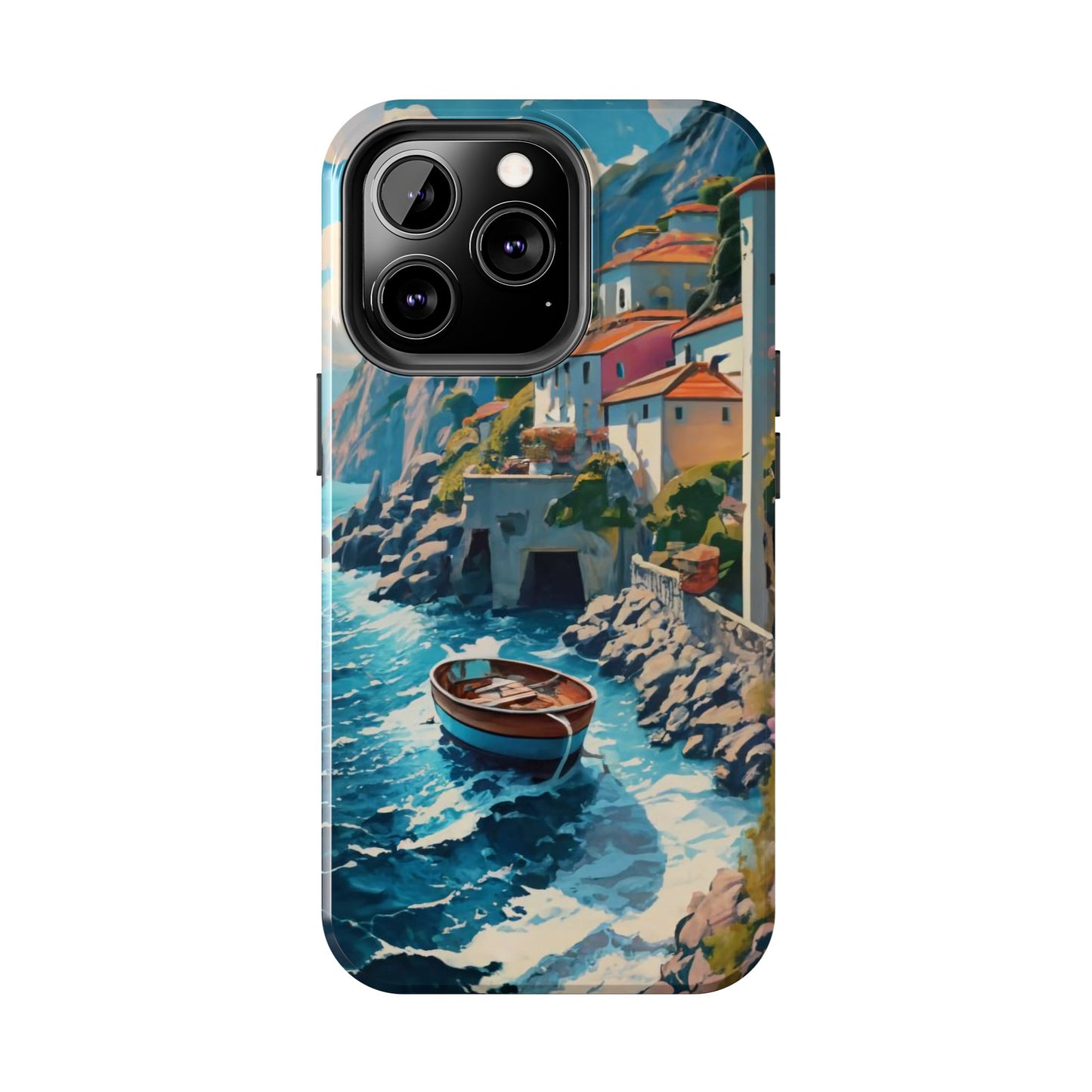 Coastal Dreamscape Boat Tough Phone Case