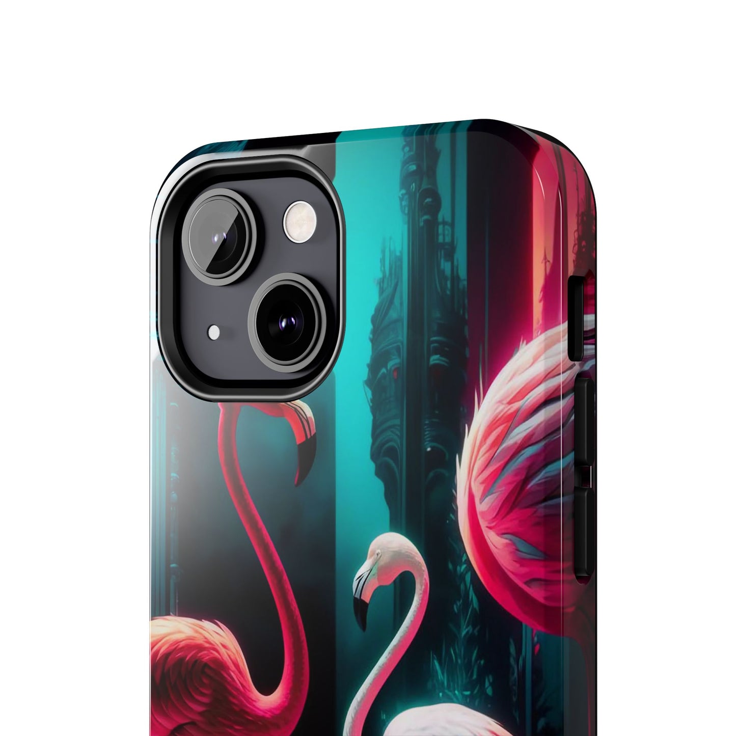 Vibrant Flamingo Gathering Tough Phone Case