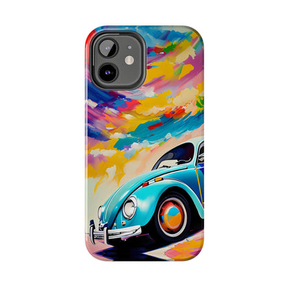 Painted Blue VDub Beetle - Tough Phone Case